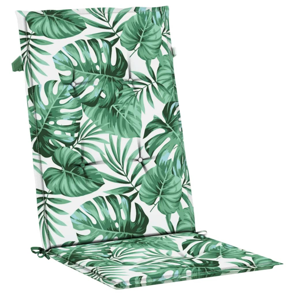 Sedie da Giardino Reclinabili con Cuscini 4 pz in Legno di Teak