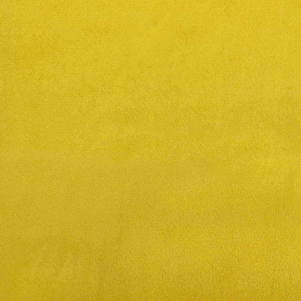 Divano Letto con Materasso Giallo 100x200 cm in Velluto | homemem39