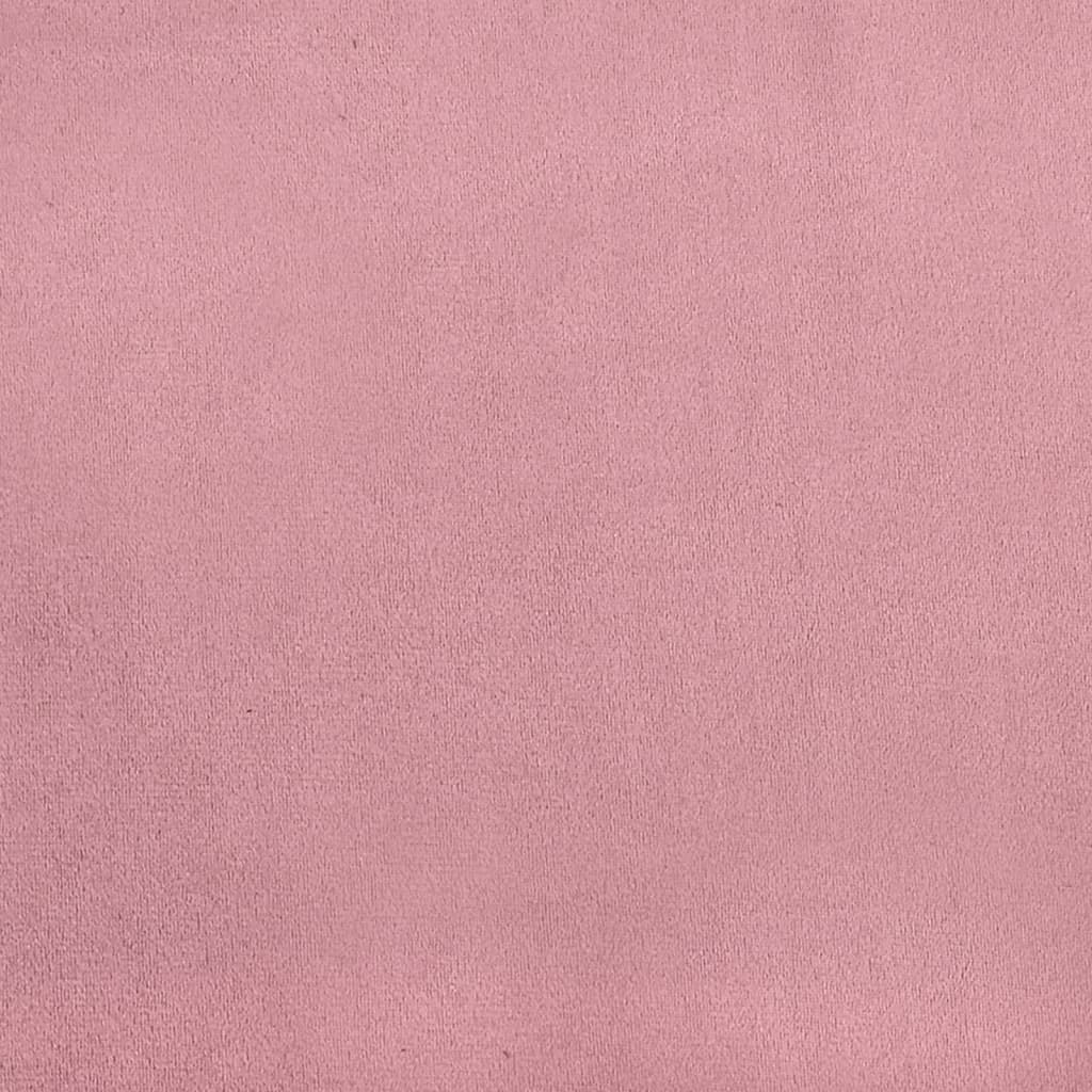 Divano Letto Estraibile con Cassetti Rosa 80x200 cm Velluto | homemem39