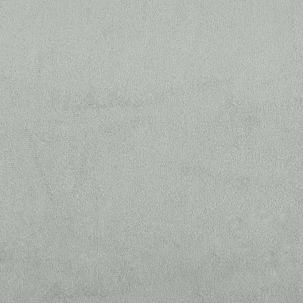 Divano Letto Estraibile Cassetti Grigio Chiaro 90x190cm Velluto | homemem39