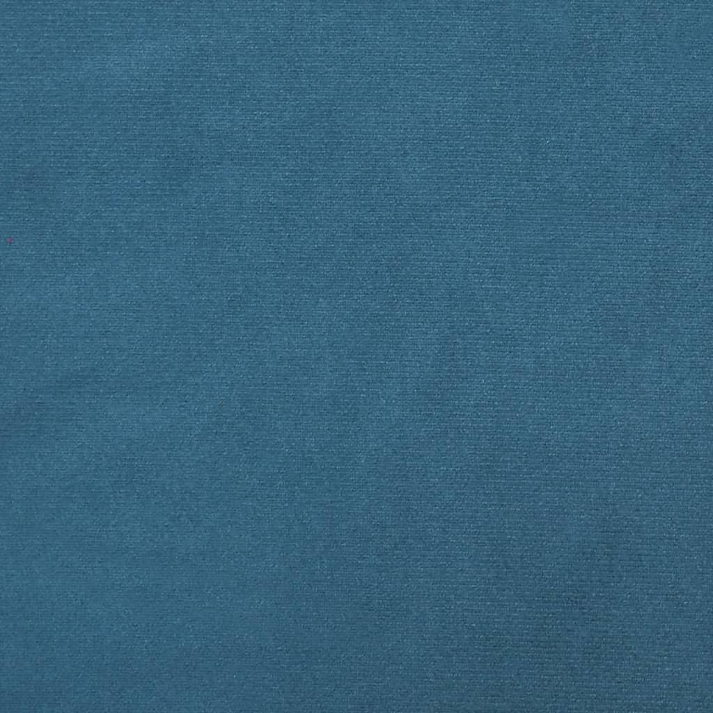 Divano Letto Estraibile con Materassi Blu 100x200 cm Velluto | homemem39