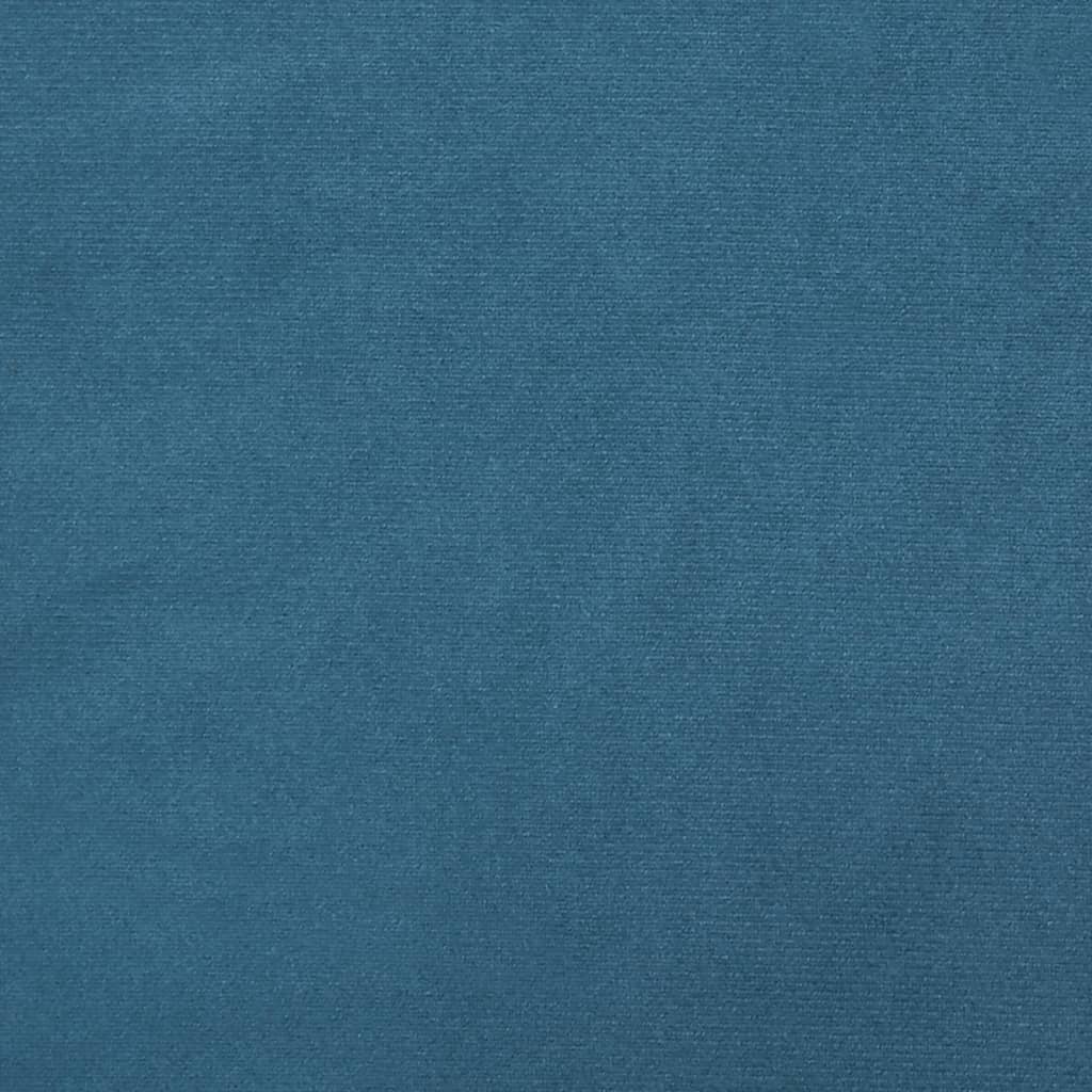 Divano Letto Estraibile con Materassi Blu 80x200 cm Velluto | homemem39