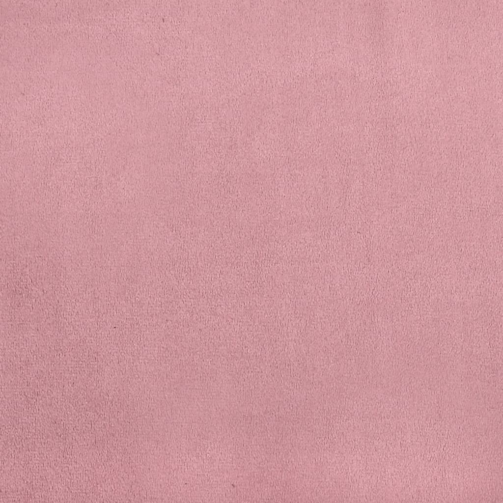 Divano Letto Estraibile con Cassetti Rosa 100x200 cm Velluto | homemem39