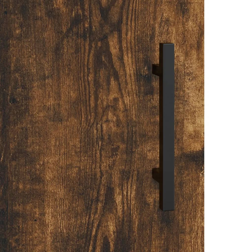 Credenza Rovere Fumo 69,5x34x180 cm in Legno Multistrato | homemem39