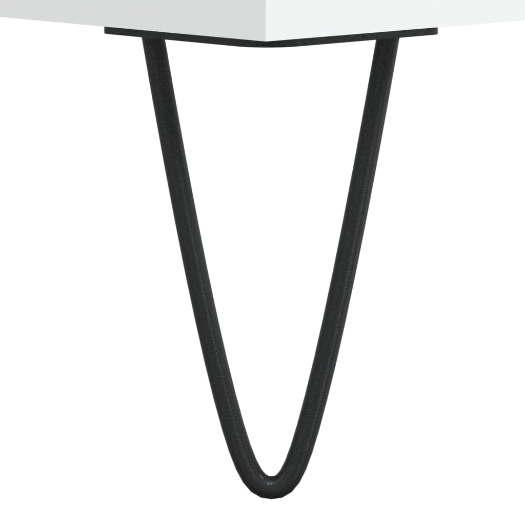 Credenza Bianca 69,5x34x180 cm in Legno Multistrato | homemem39