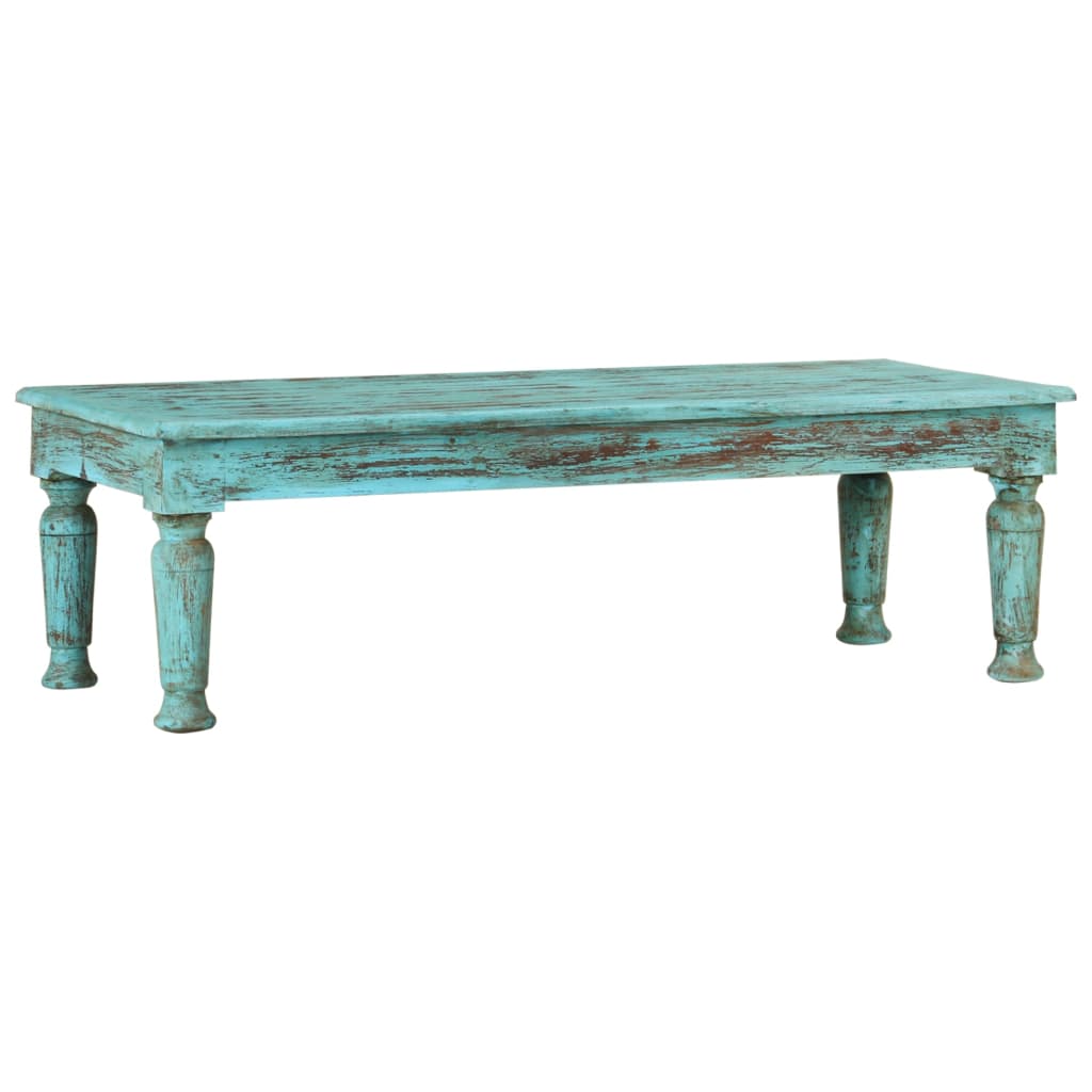 Tavolino da Salotto 110x50x34 cm in Legno Massello di Recupero | homemem39