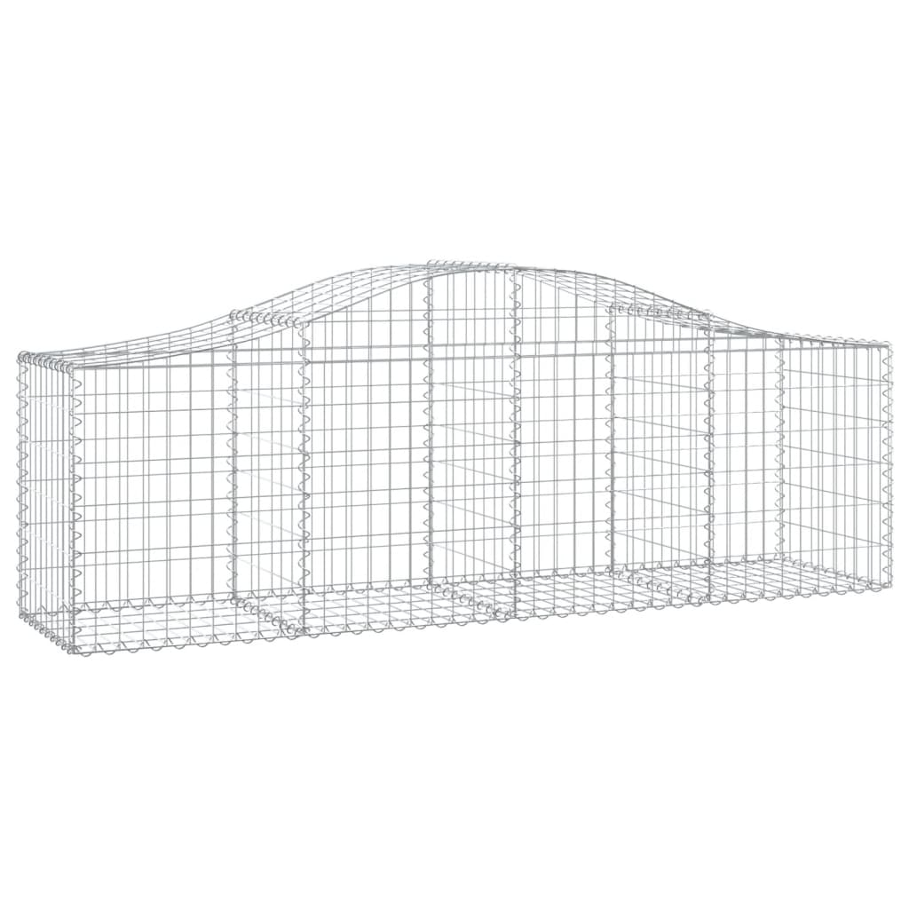 Cesti Gabbioni ad Arco 13 pz 200x50x60/80 cm Ferro Zincato | homemem39