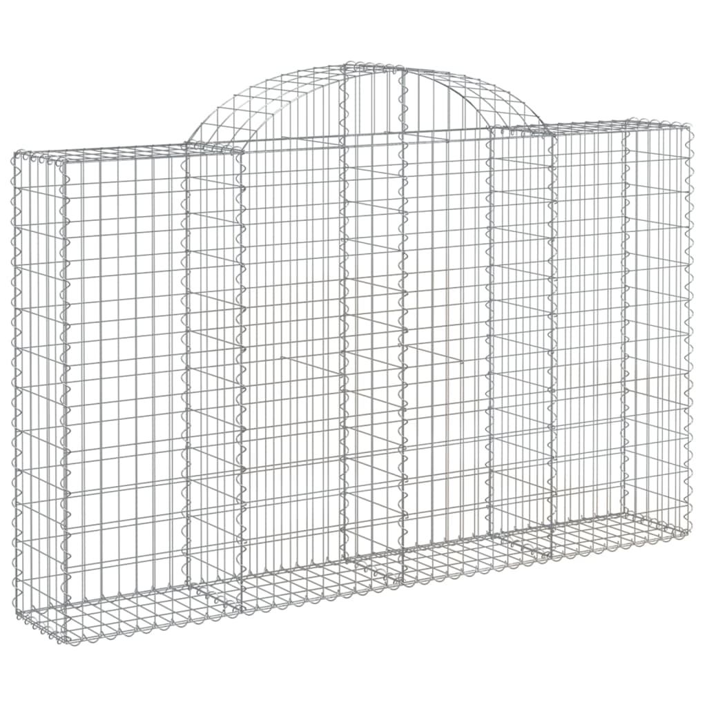 Cesti Gabbioni ad Arco 11 pz 200x30x120/140 cm Ferro Zincato | homemem39