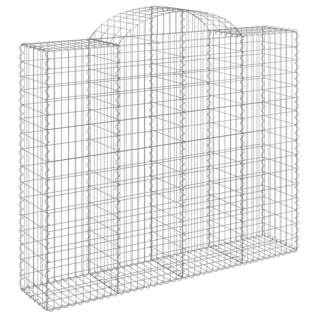 Cesti Gabbioni ad Arco 15 pz 200x50x160/180 cm Ferro Zincato | homemem39