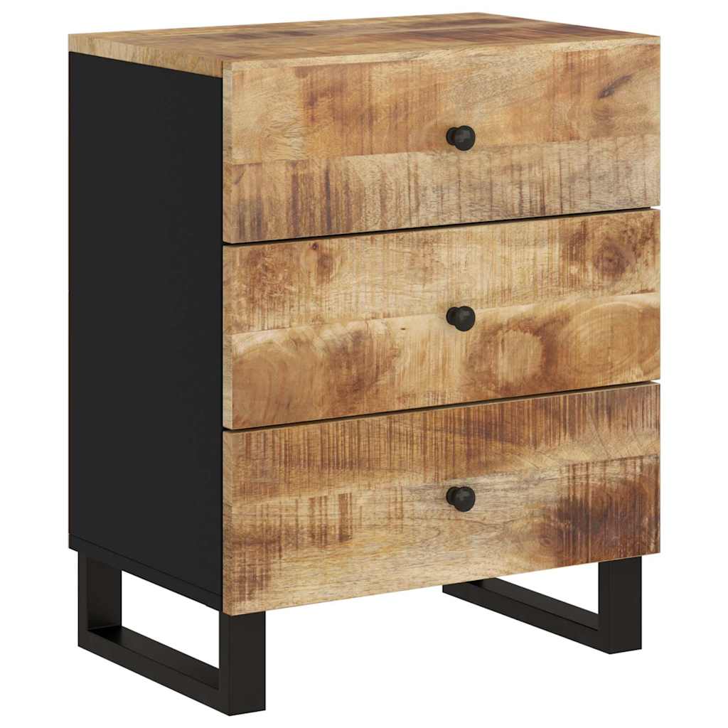Comodino 50x33x62cm Legno Massello di Mango e Legno Multistrato | homemem39