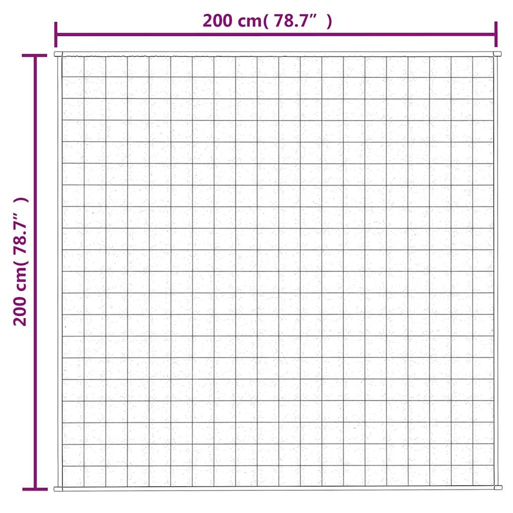 Coperta Ponderata Grigia 200x200 cm 9 kg Tessuto | homemem39