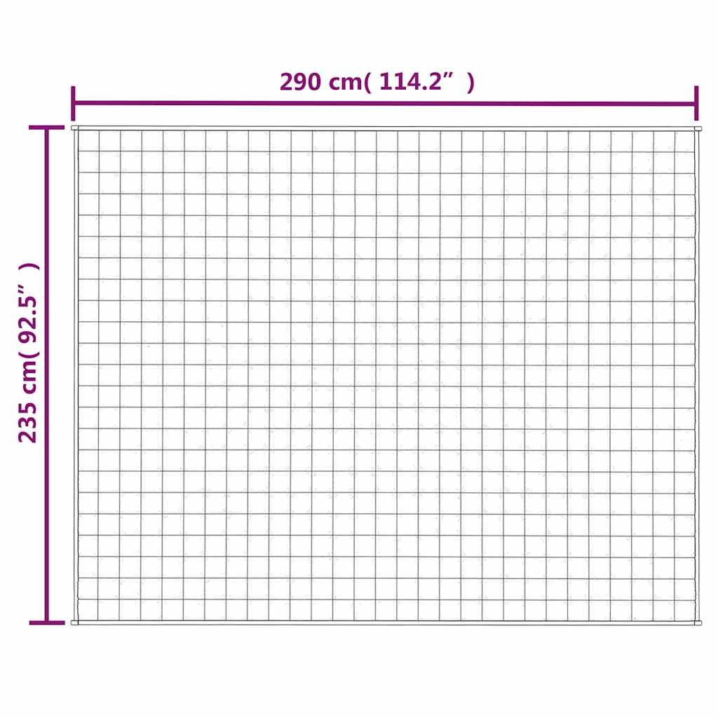 Coperta Ponderata Grigia 235x290 cm 15 kg Tessuto | homemem39