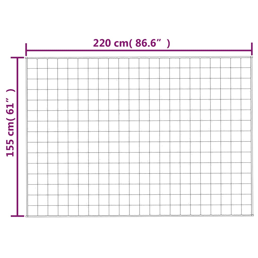 Coperta Ponderata Blu 155x220 cm 7 kg Tessuto | homemem39