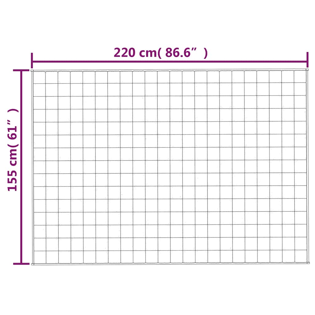 Coperta Ponderata Blu 155x220 cm 11 kg Tessuto | homemem39