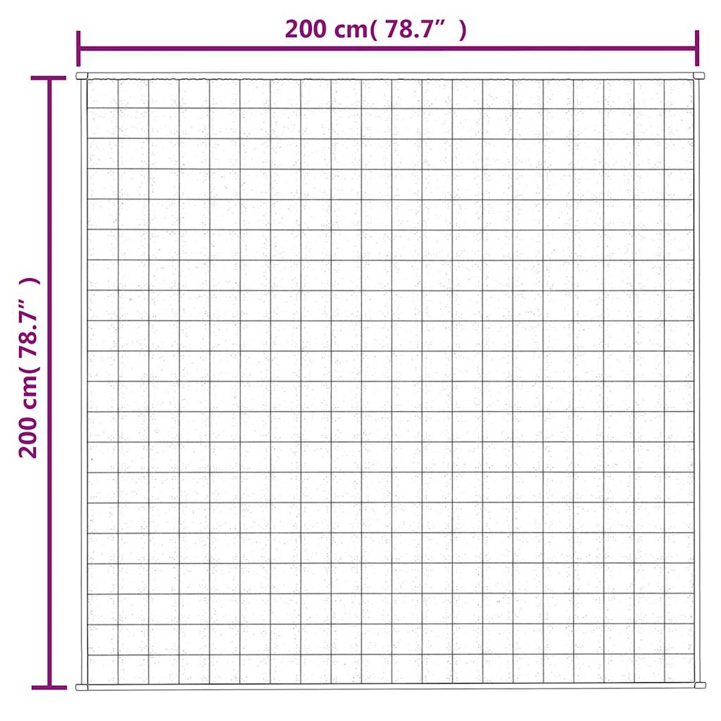 Coperta Ponderata Blu 200x200 cm 13 kg Tessuto | homemem39