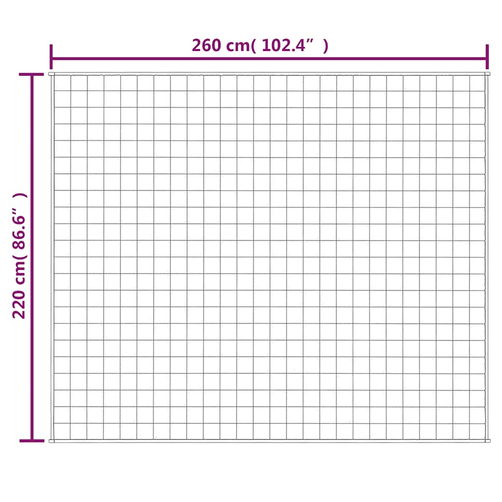 Coperta Ponderata Blu 220x260 cm 15 kg Tessuto | homemem39