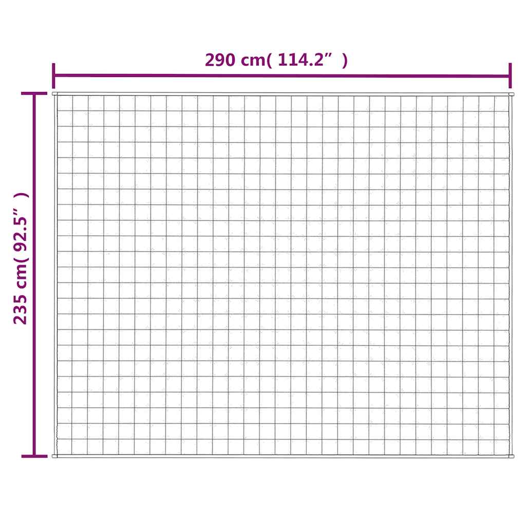 Coperta Ponderata Blu 235x290 cm 11 kg Tessuto | homemem39