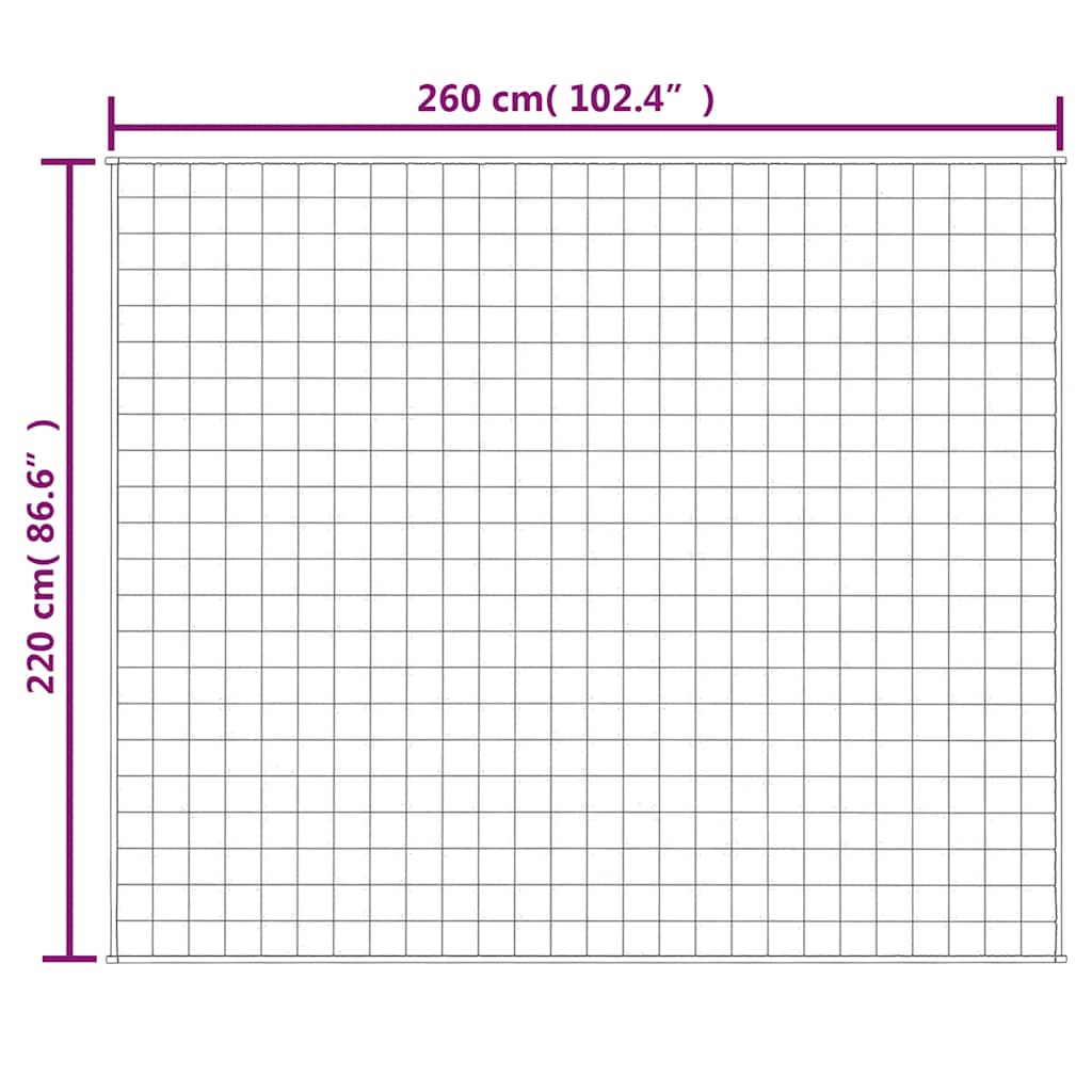 Coperta Ponderata Crema Chiaro 220x260 cm 11 kg Tessuto | homemem39