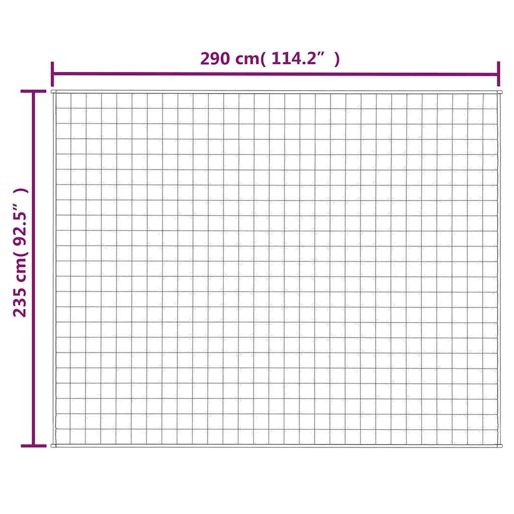 Coperta Ponderata Crema Chiaro 235x290 cm 11 kg Tessuto | homemem39