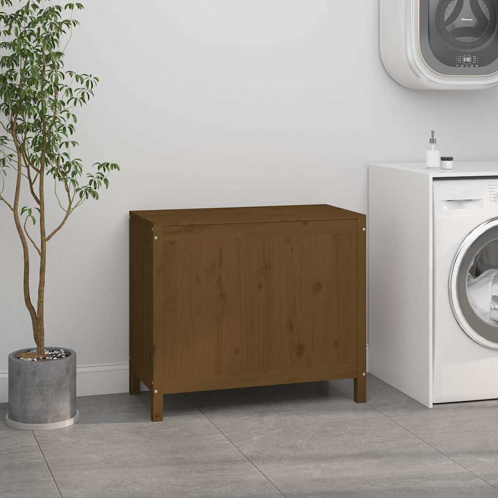 Contenitore per Bucato Ambra Legno Massello Pino