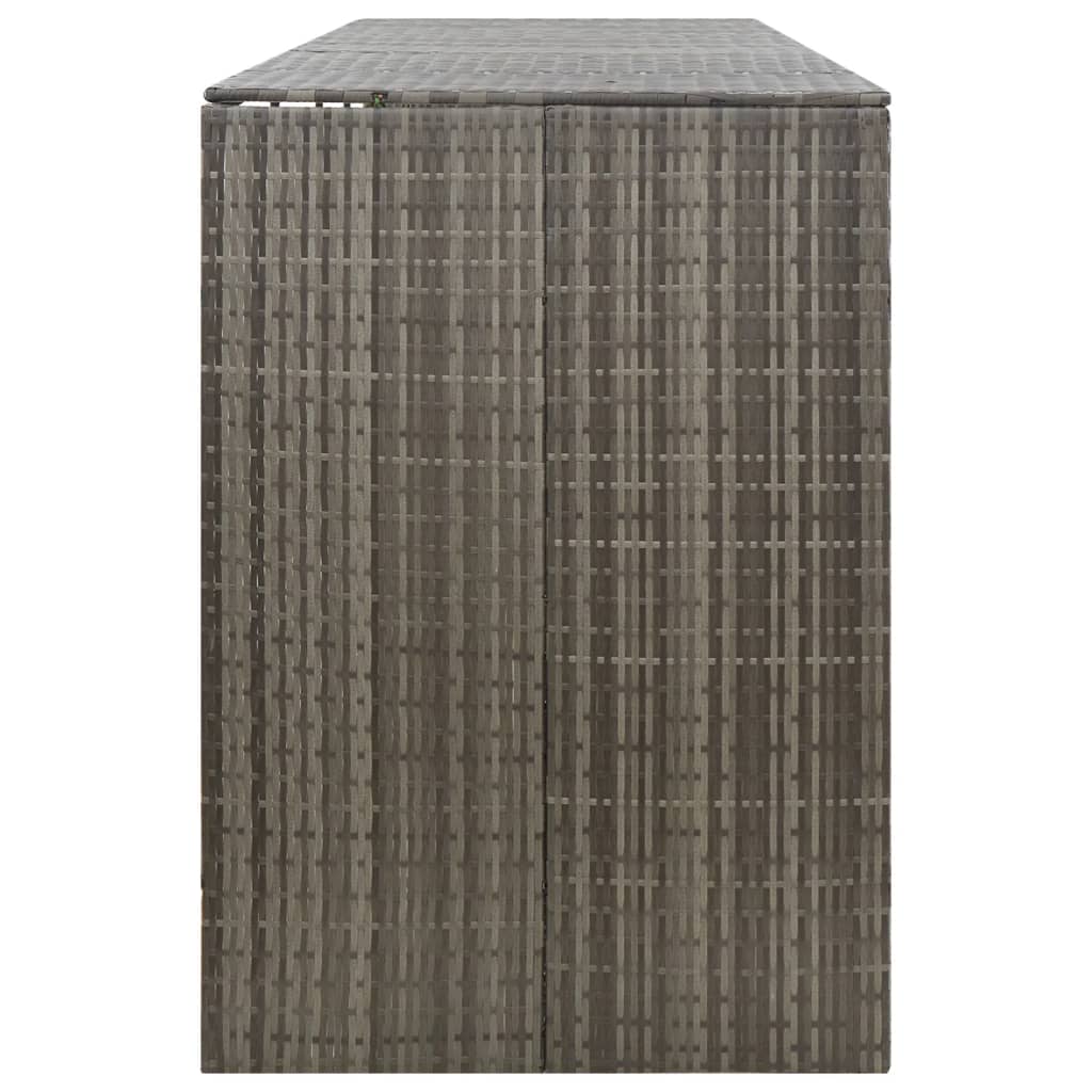 Copribidone Quadruplo 274x80x117 cm in Polyrattan