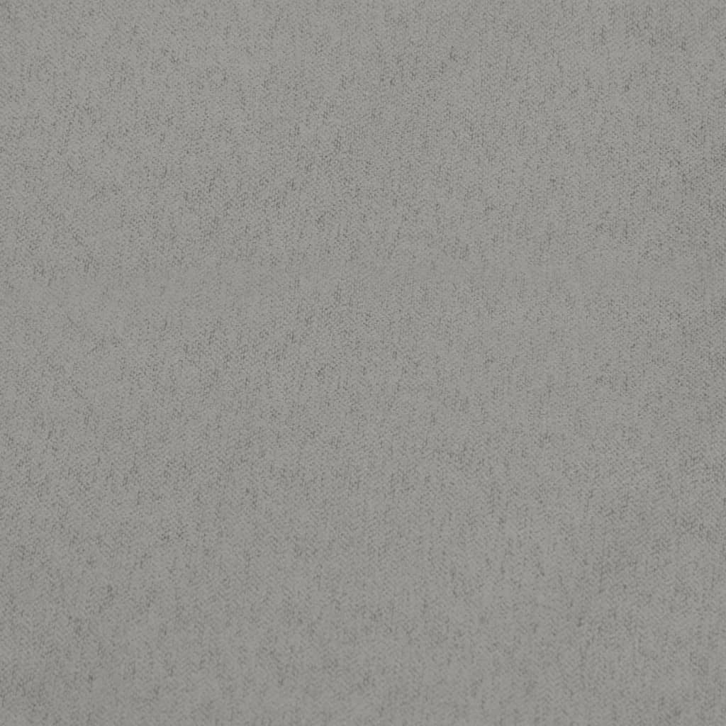 Poltrona Glider con Sgabello Grigio Chiaro in Tessuto | homemem39