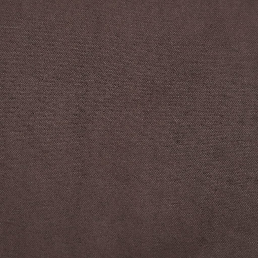 Poltrona Glider con Sgabello Marrone in Tessuto - homemem39