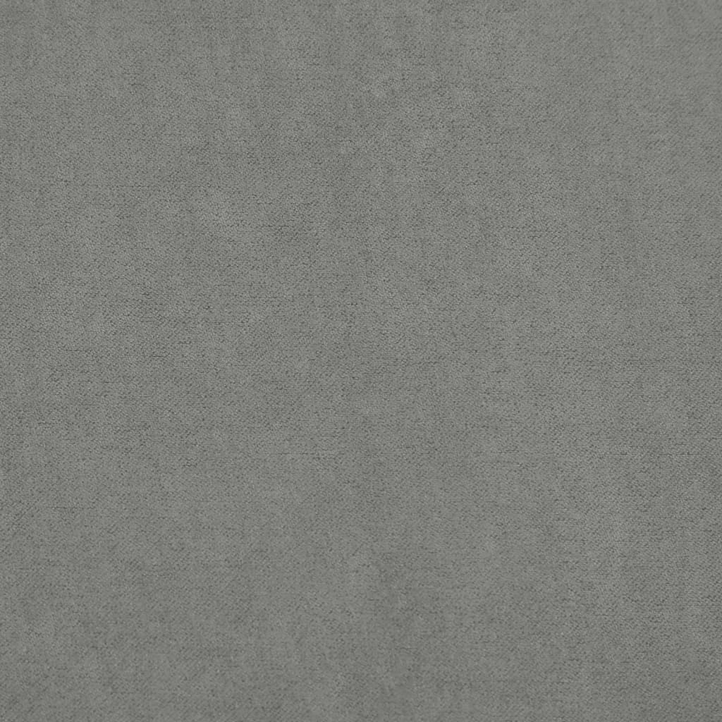 Poltrona Glider con Sgabello Grigio Scuro in Tessuto - homemem39