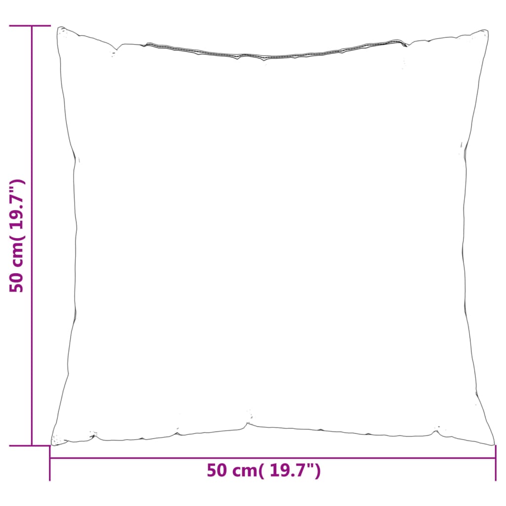 Cuscini per Divano 4 pz Motivo a Foglie 50x50 cm in Tessuto | homemem39