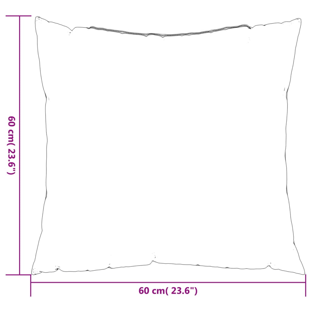 Cuscini per Divano 4 pz Grigi 60x60 cm in Tessuto | homemem39