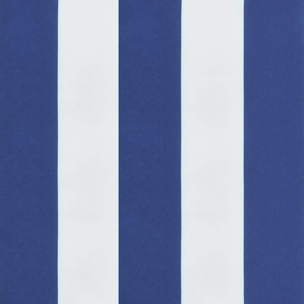 Cuscini per Sedia 6 pz Strisce Bianche e Blu 40x40x3 cm Tessuto