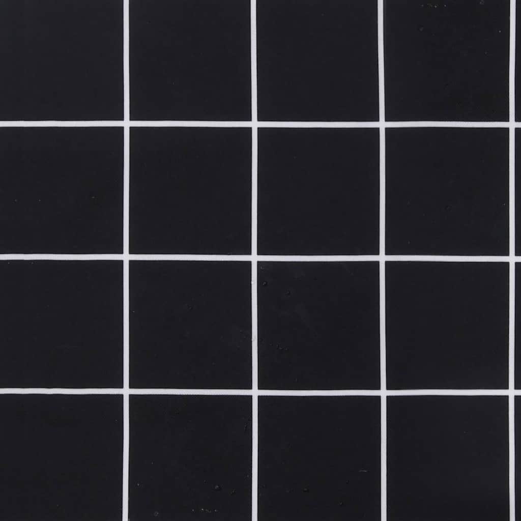 Cuscini per Sedia 42 pz Motivo a Quadri Nero 50x50x3 cm Tessuto