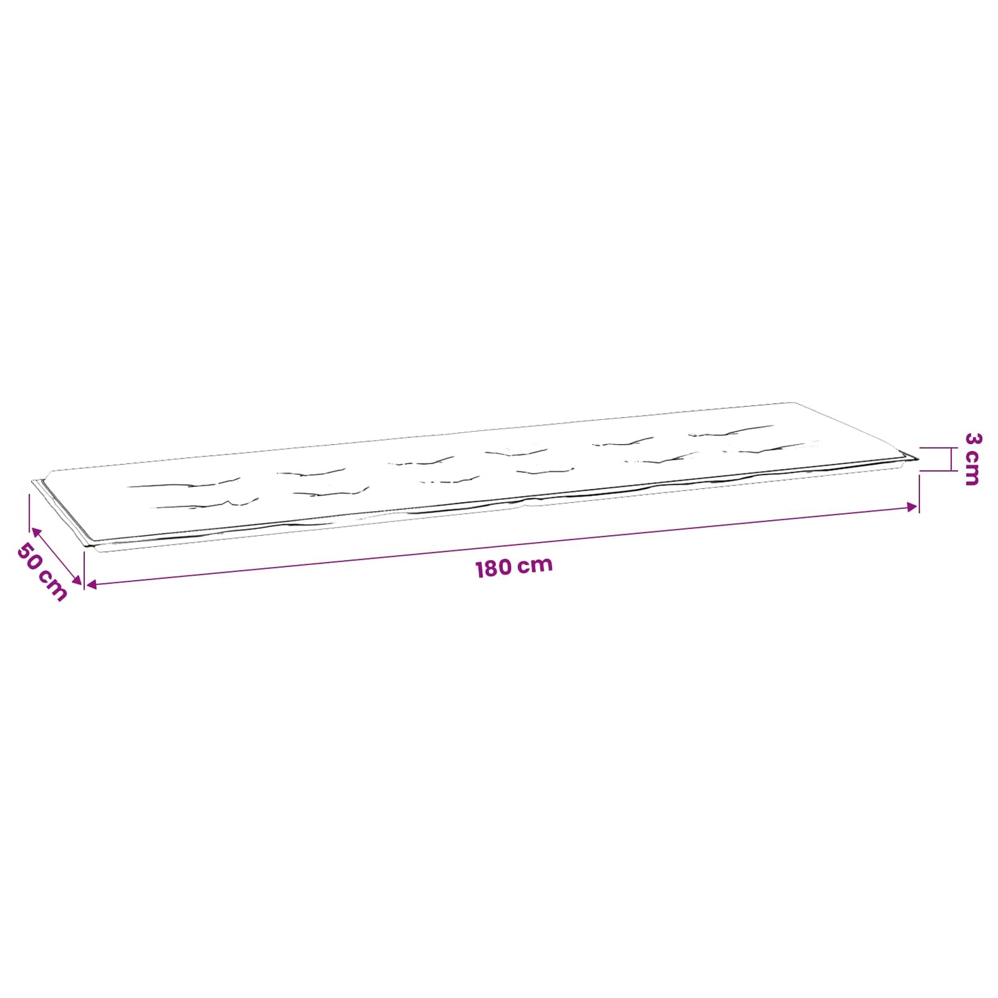Cuscino per Panchina Tessuto Oxford Design a foglia
