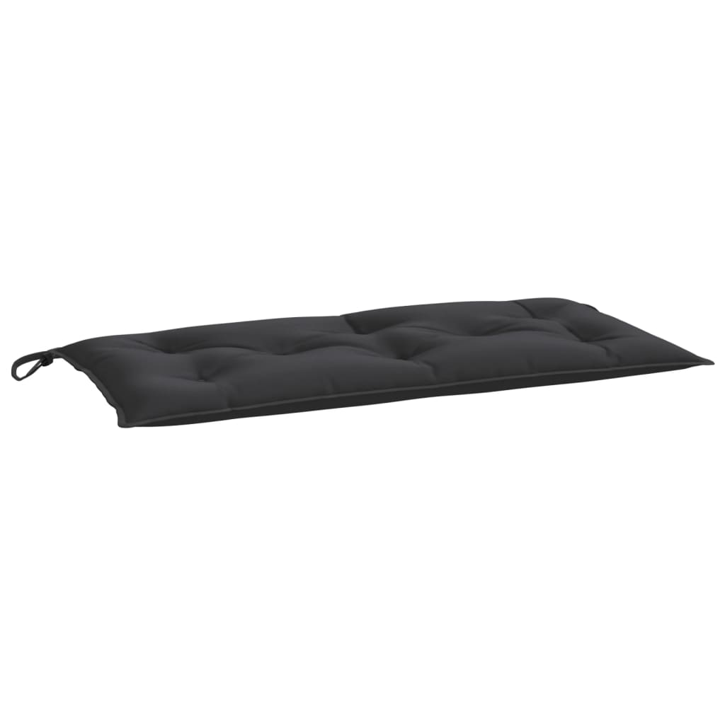 Cuscini Panca da Giardino 2pz Neri Tessuto Oxford