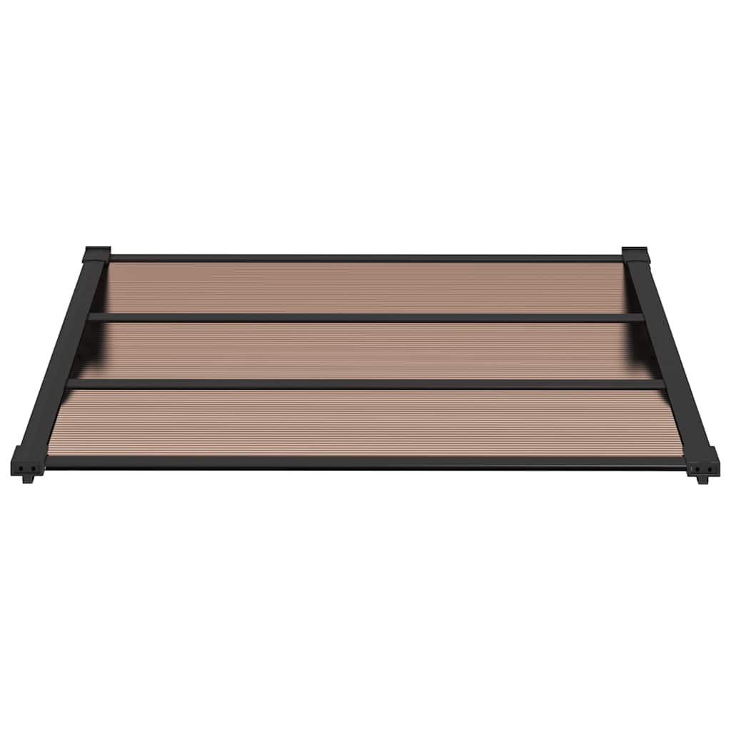 Tettoia per Porta Nera 122x90 cm in Policarbonato | homemem39