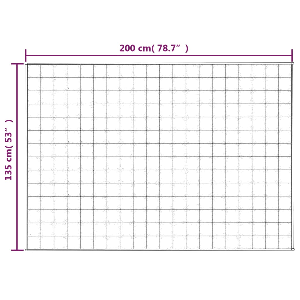Coperta Ponderata Grigia 135x200 cm 6 kg Tessuto | homemem39