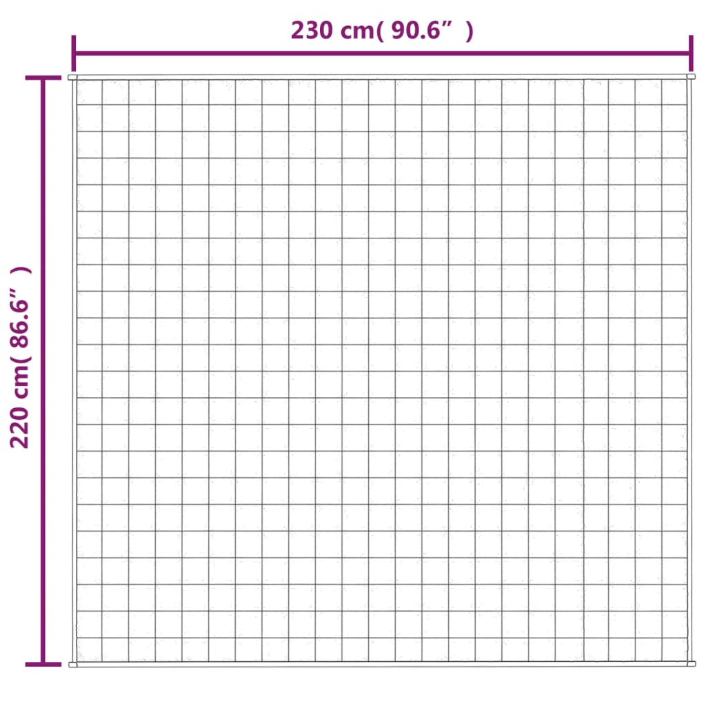 Coperta Ponderata Grigia 220x230 cm 11 kg Tessuto | homemem39
