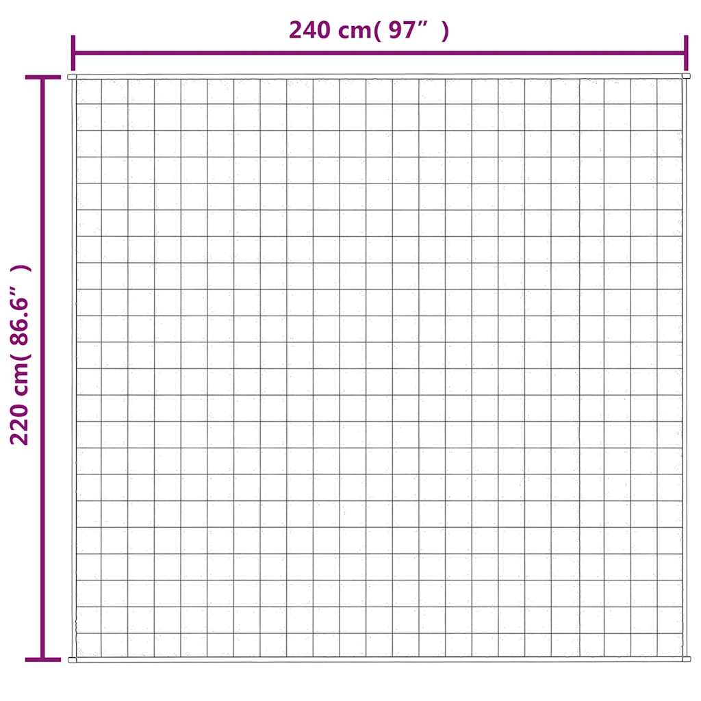 Coperta Ponderata Blu 220x240 cm 11 kg Tessuto | homemem39