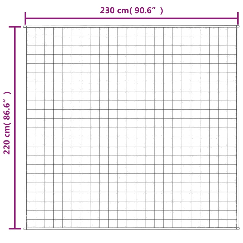 Coperta Ponderata Grigia 220x230 cm 11 kg Tessuto | homemem39