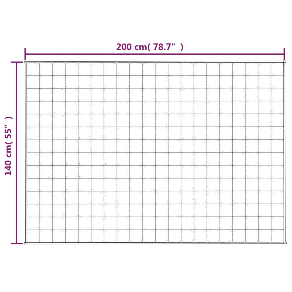Coperta Ponderata Blu 140x200 cm 6 kg Tessuto | homemem39