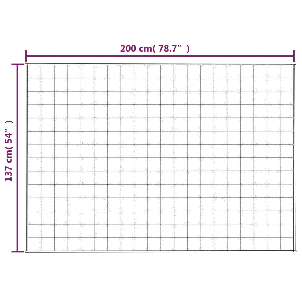 Coperta Ponderata Blu 137x200 cm 6 kg Tessuto | homemem39