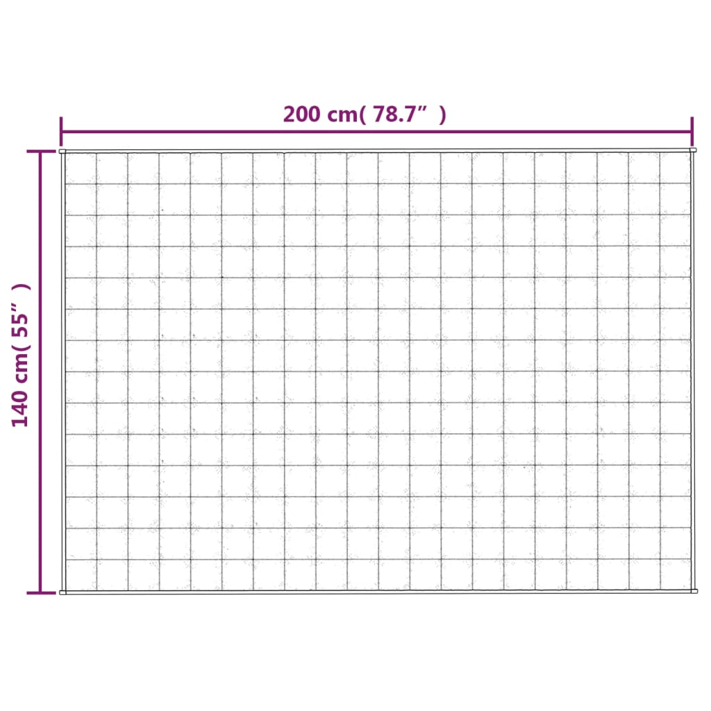 Coperta Ponderata Blu 140x200 cm 10 kg Tessuto | homemem39