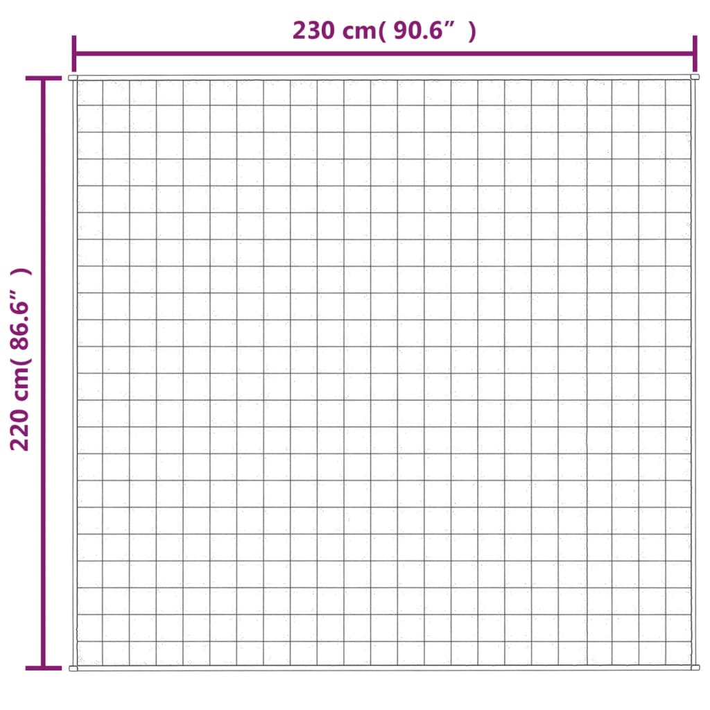 Coperta Ponderata Blu 220x230 cm 11 kg Tessuto | homemem39