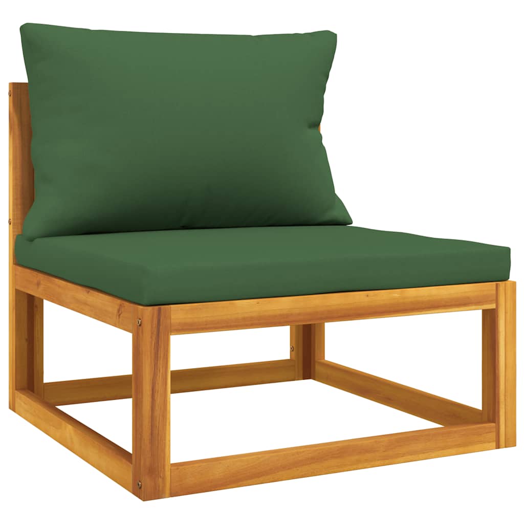 Set Mobili da Giardino 3pz con Cuscini Legno Massello di Acacia | homemem39