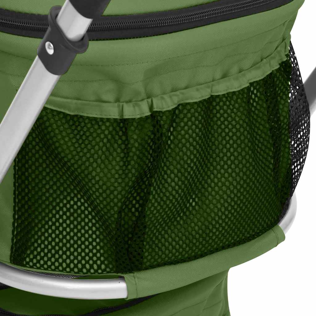 Passeggino Cani Pieghevole 2 Livelli Verde 83x48x97cm Tessuto | homemem39