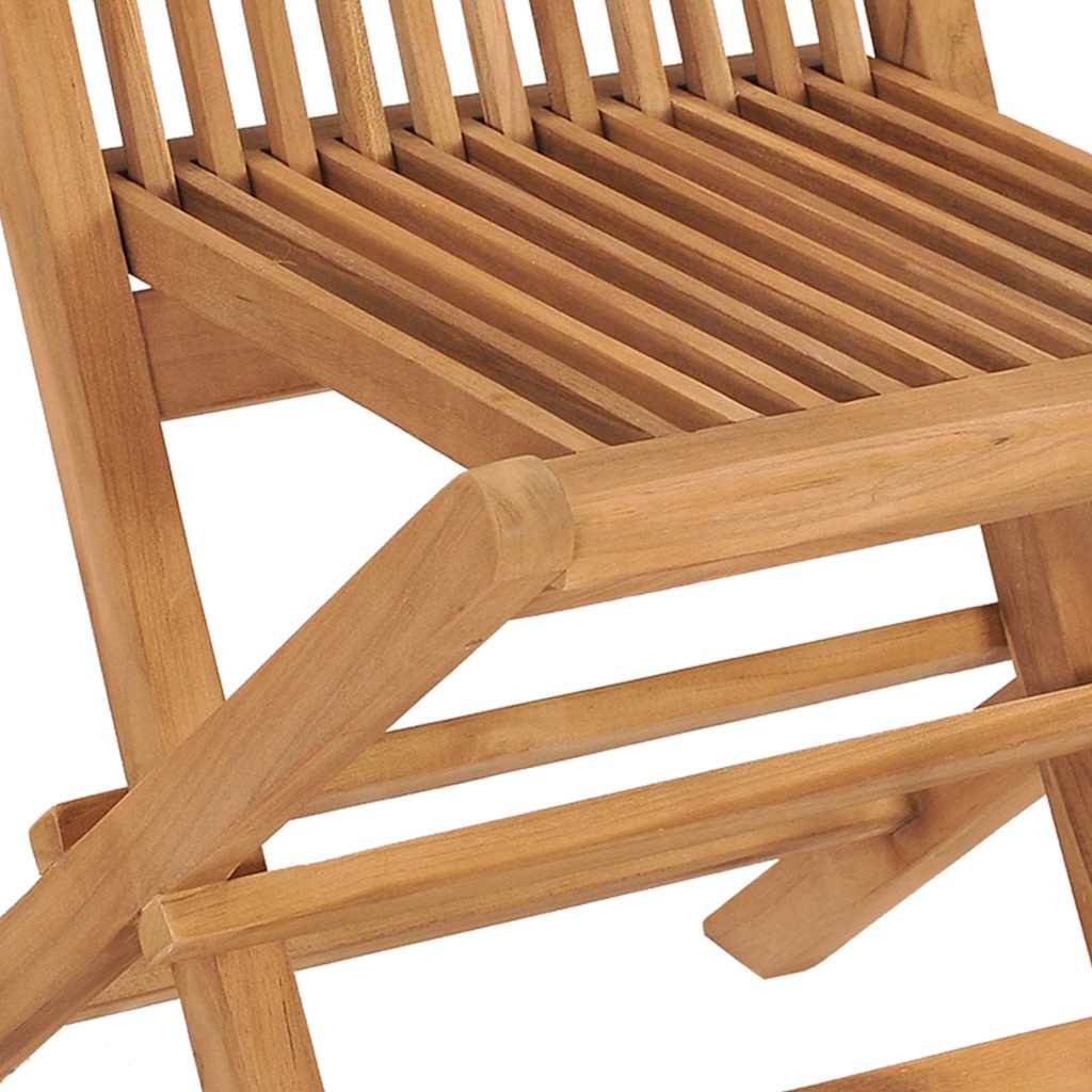 Set da Pranzo per Giardino 7 pcs Marrone Legno di teak solido