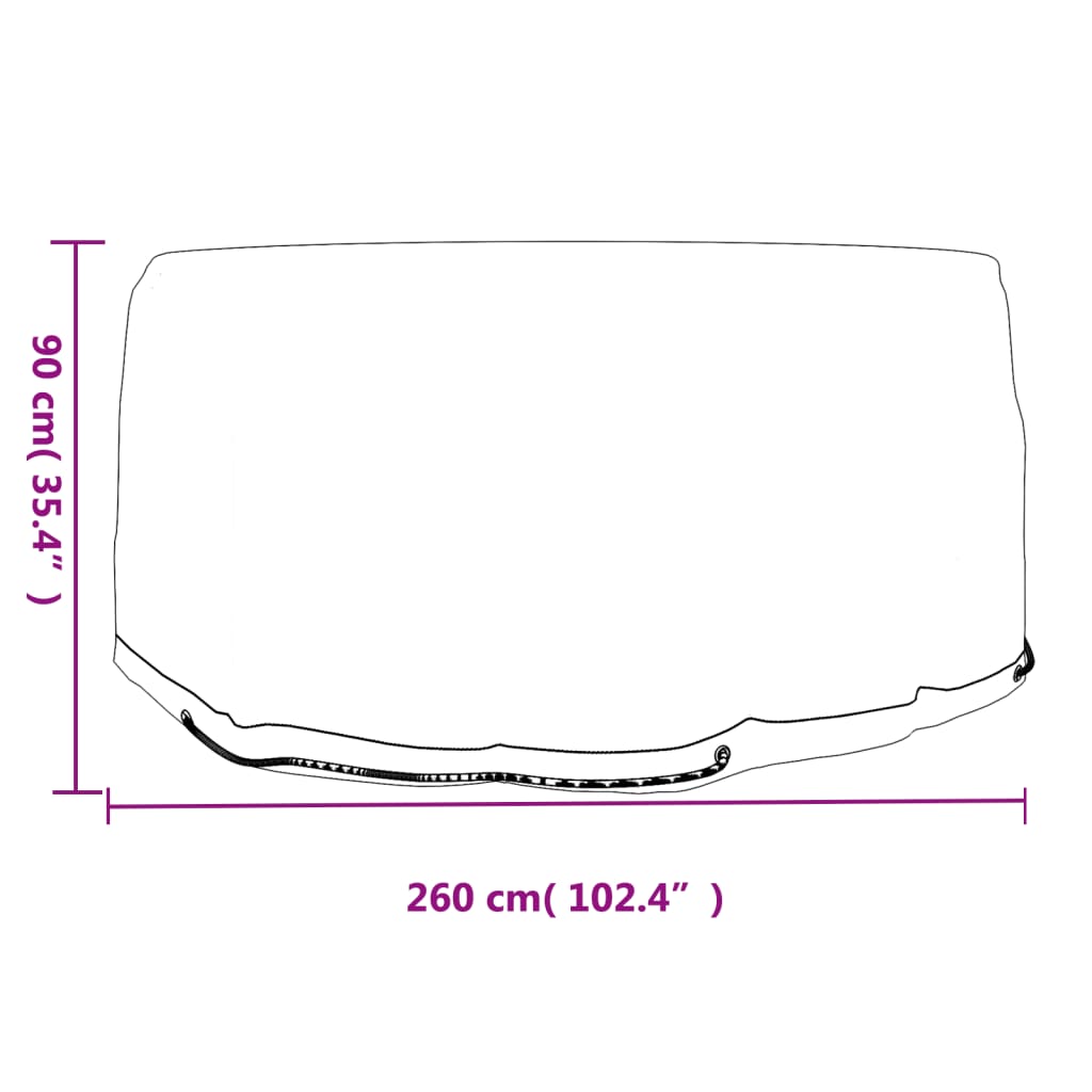 Coperture Mobili da Giardino 2pz 10 Occhielli Ø260x90cm Rotonde | homemem39