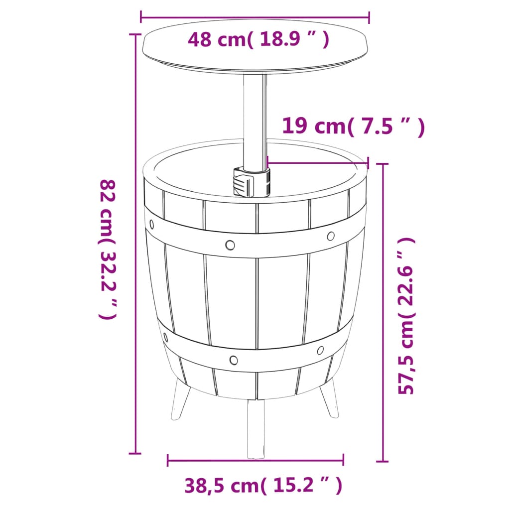 Tavolo Frigo 3 in 1 Polipropilene Nero | homemem39