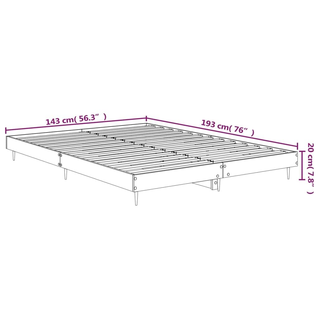 Giroletto Bianco 140x190 cm in Legno Multistrato | homemem39