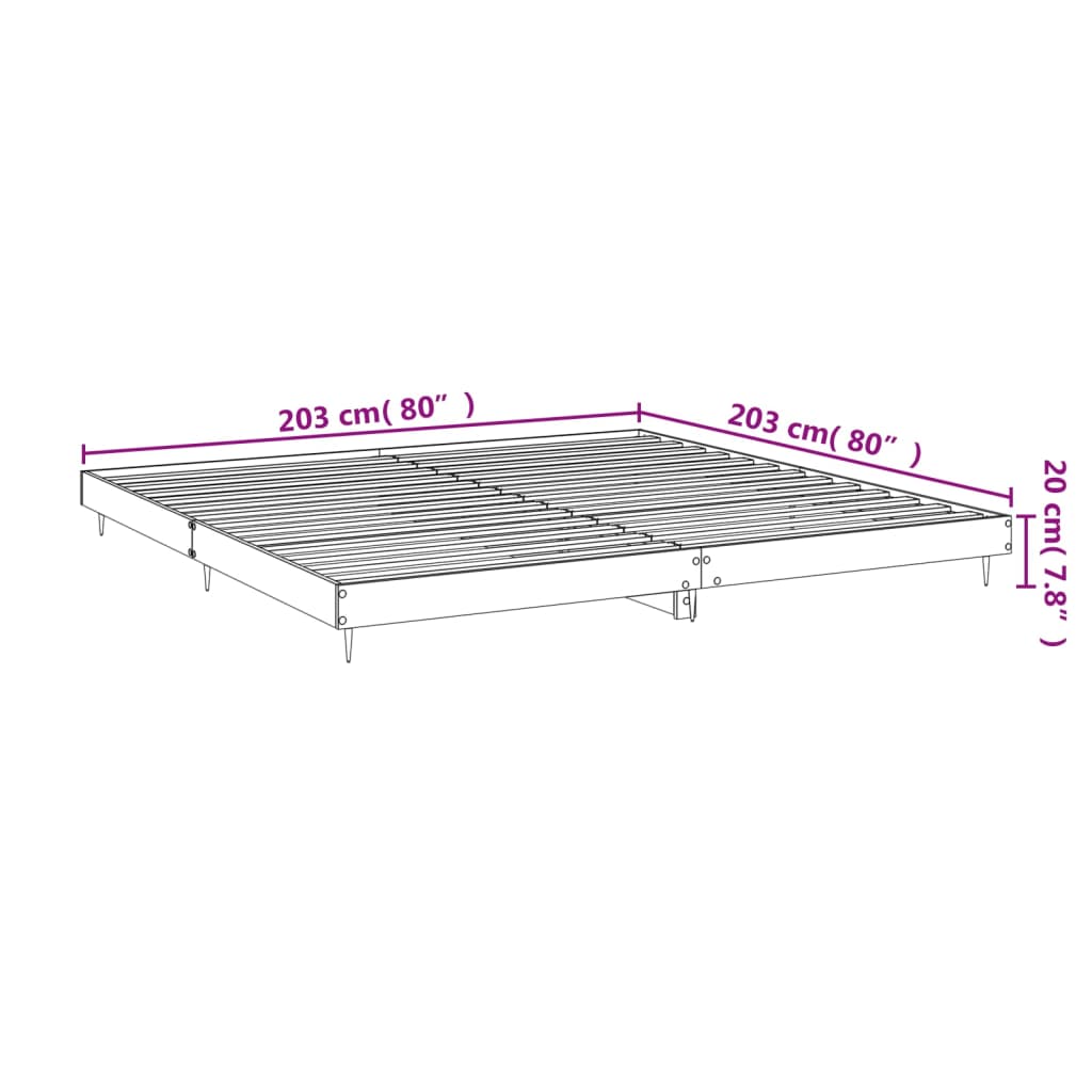 Giroletto Bianco 200x200 cm in Legno Multistrato | homemem39